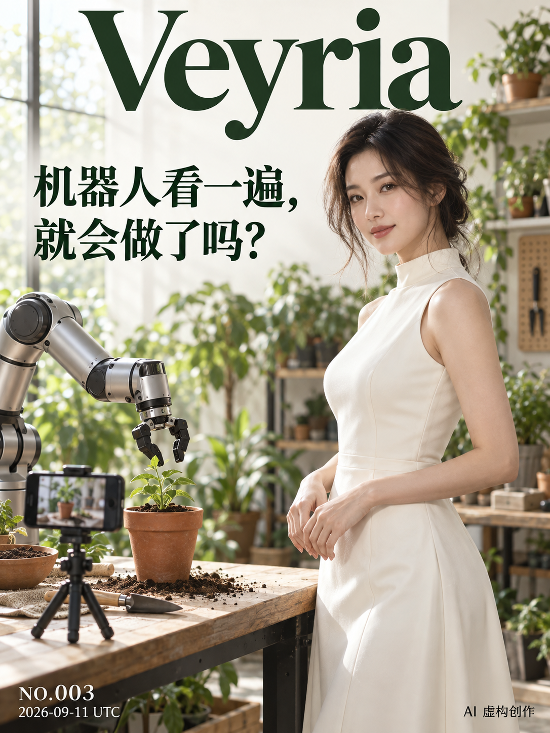 Veyria 第 003 期封面：机器人看一遍，就会做了吗？